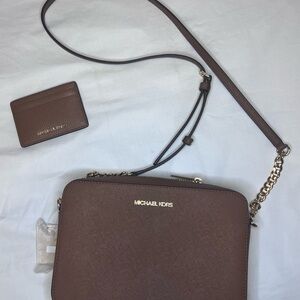Michael Kors Chocolate Brown Crossbody Bag